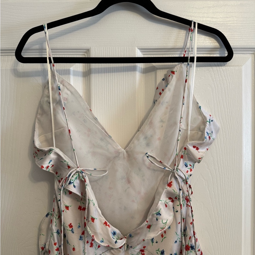 Bardot Olea Sleeveless Floral White Dress (size L) - Picture 3 of 9